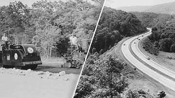 How Building A 160 Miles Highway Looked Like In 1938 - Powerful Machines At Work