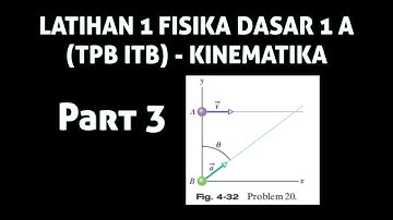 Latihan 1 Fisika Dasar 1A (TPB ITB) - Kinematika (Latihan Soal) | Part 3