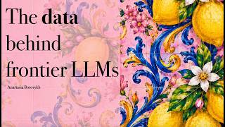 The data behind frontier LLMs