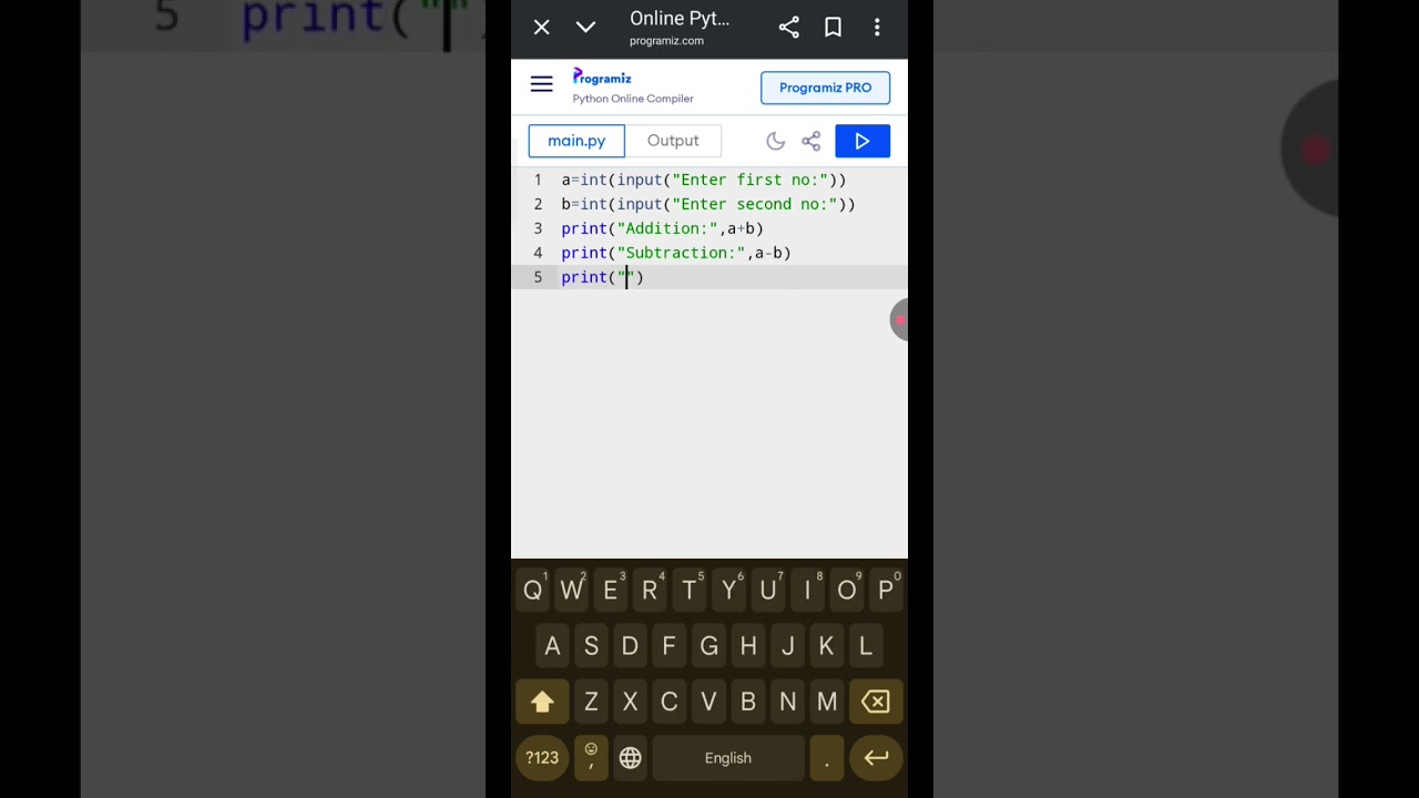 Calculation Program Using Python #programming #python #ai #trending