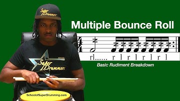BASIC FOR DRUMMERS | Multiple Bounce Roll Breakdown