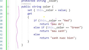 Thay đổi phương thức set, get