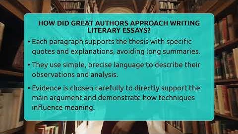 How Did Great Authors Approach Writing Literary Essays? - The Prose Path