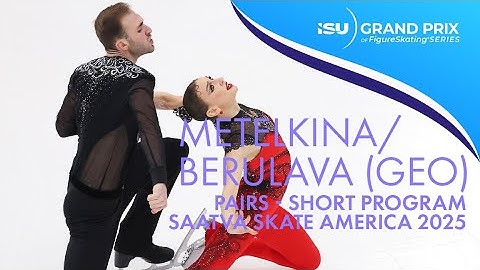 Anastasiia METELKINA / Luka BERULAVA | Pairs Short Program | Saatva Skate America 2025 | #GPFigure