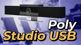 In depth Review of Poly Studio USB and P21 Video Conferencing, Unboxing and A I   Camera Features