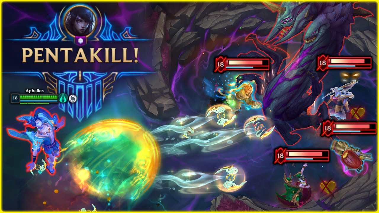 Best PENTA and Random Moments LoL Montage (Aphelios, Hecarim, Gwen, Talon, Karthus, Shaco) 