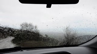 Araba İçinde Dinlendirici Yağmur Sesi