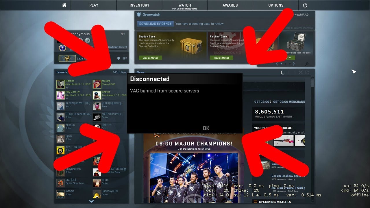 CSGO Comment être ban sans rien faire 24H - YouTube