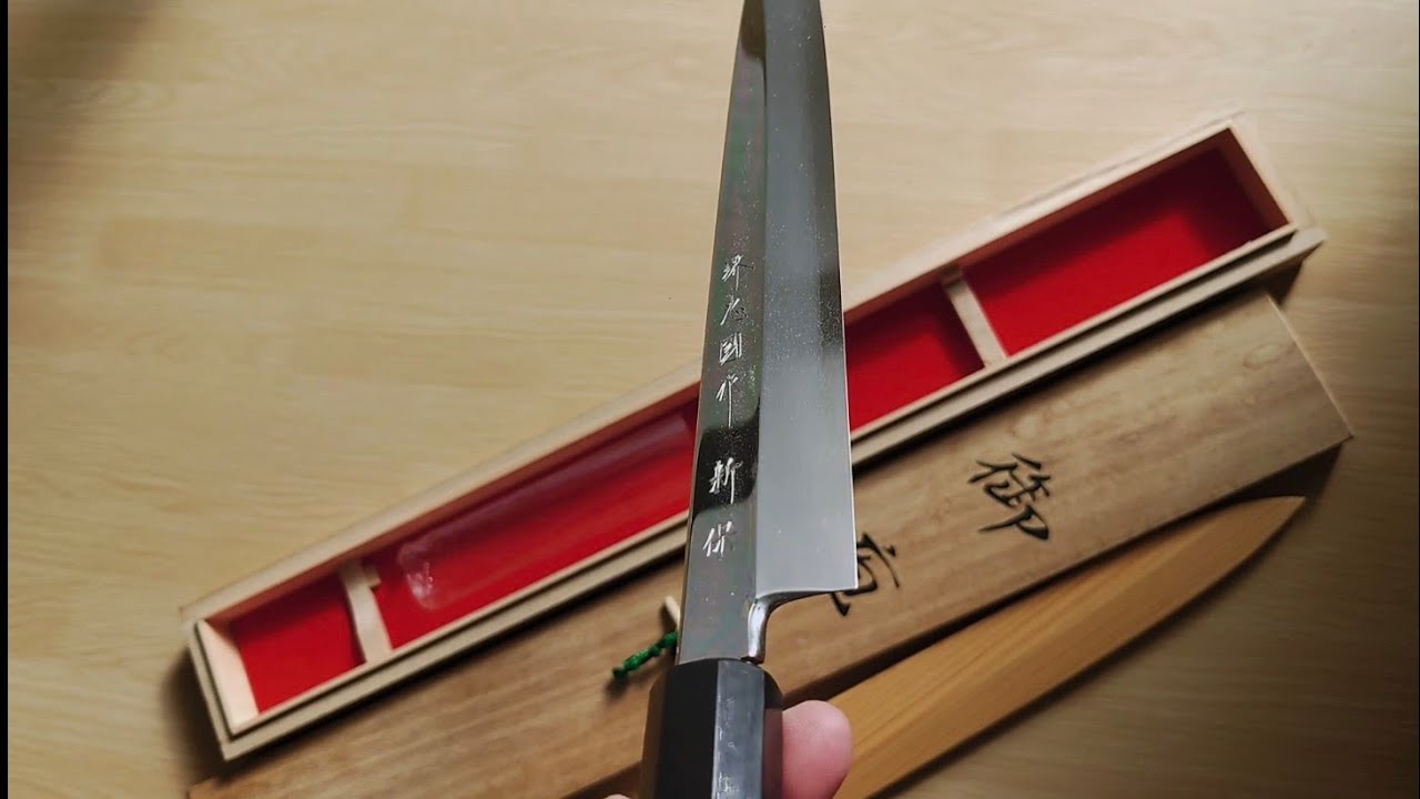 堺忠國作 柳刃 刺身包丁 銀三鋼 鏡面仕上 尺 | Yanagiba Sashimi Knife Sakai Tadakuni Silver #3  Mirror finish 300mm