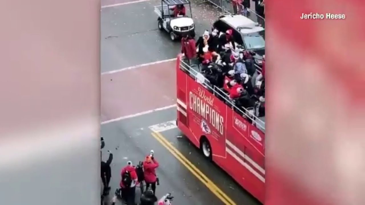 Patrick Mahomes Chugs Beers, Dances During Chiefs Super Bowl Parade