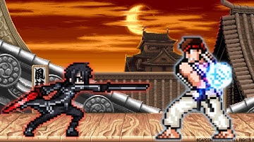 Kirito V2 ( 3 Form) VS Ryu ( Transform) in Jump Force Mugen