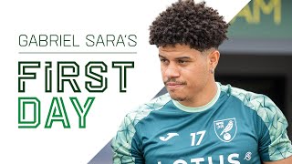 BEHIND THE SCENES | Gabriel Sara's first day at Norwich City! 🎬