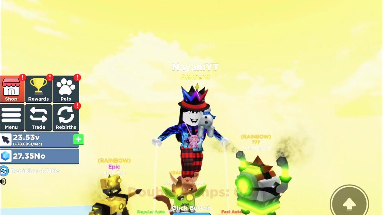 Claiming My Rainbow Pets In Clicker Simulator! (Steampunk Pets)