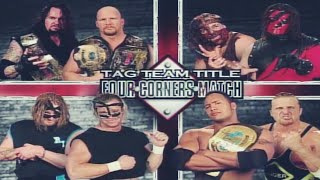 Stone Cold U0026 The Undertaker Vs The Rock U0026 Dlo Brown Vs The New Age Outlaws Vs Kane U0026 Mankind Part 1