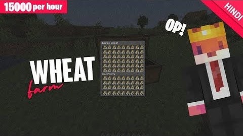 FASTEST AUTOMATIC WHEAT FARM Minecraft Tutorial 1 17 1 , 1 16 & 1 15 Java  15,500 WHEAT PER HOUR
