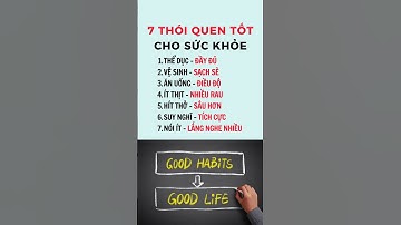 7 thói quen tốt cho sức khỏe - Ds Đại Minh #shorts #dsdaiminh #habits #goodhabits #trend #health