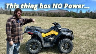 Can am Outlander 800 NO power: Hardly runs!!!
