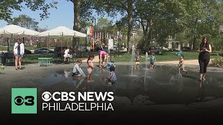 Philadelphia residents enjoy weather on summer-like day in the city
