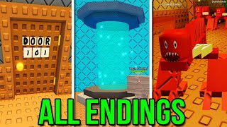 DOORS: Retro Mode  ALL Endings (Roblox Showcase)  April Fools 2024