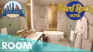 THE HARD ROCK 🎸HOTEL 🏨NEW YORK CITY🗽PLATINUM💿 SUITE  ROOM🛏 TOUR KING 👑SIZE BED  📸TIMES SQUARE