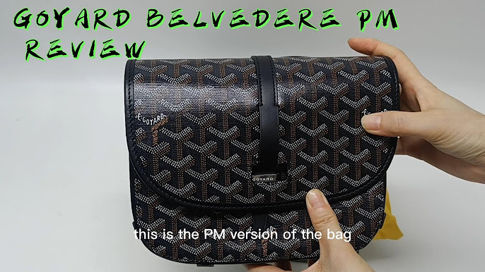 GOYARD BELVEDERE PM II REVIEW IN SKY BLUE 