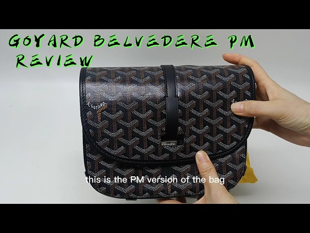 GOYARD BELVEDERE PM II BLACK IN DEPTH REVIEW 