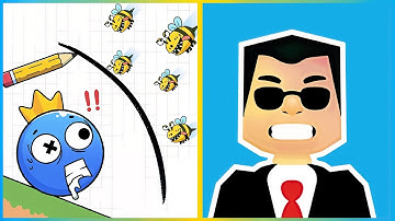 Rainbow Monster Draw to Smash VS Mr Pain Game - All Levels SpeedRun