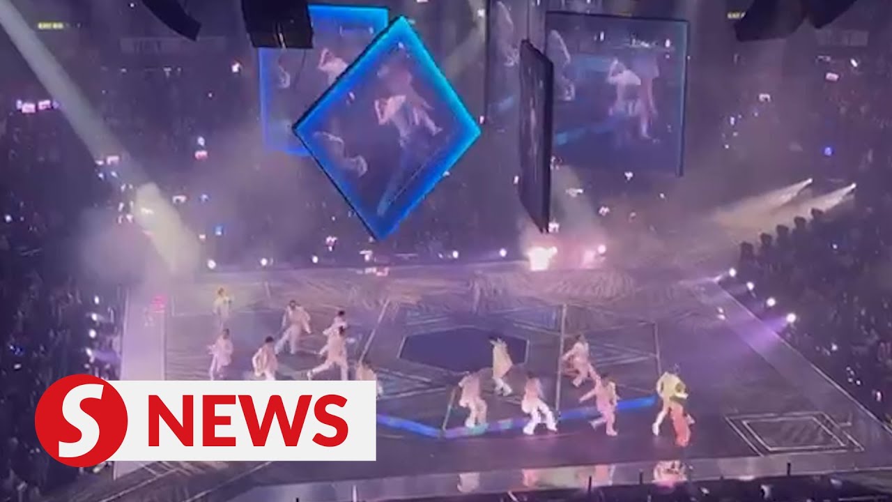 Hong Kong dancer struck by giant screen may be paralysed - YouTube