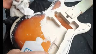 Cleaning, Painting an Old Japanese Guitar 1972 Harmony H802 by Tom Peterson-Guitars and Cars 3,512 views 11 months ago 11 minutes, 19 seconds