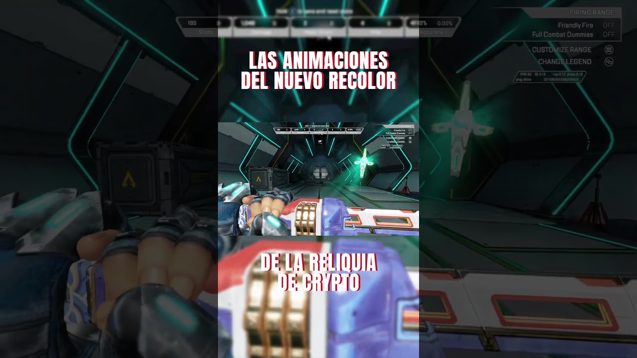 LAS ANIMACIONES DEL NUEVO RECOLOR DE LA RELIQUIA DE CRYPTO #shorts #apex  #apexlegends - YouTube