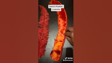 Feather Tutorial using Ribbon | Nandu Feather | DIY | Recycled Crafts | Animal Alternatives