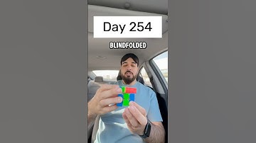 Day 254 of solving the Rubik’s cube blindfolded every single day until I break the National Record.
