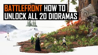 Star Wars Battlefront -  How to unlock all 20 Dioramas