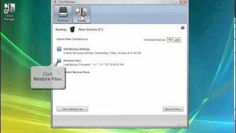 FreeAgent Desktop 1.5 Backup: Restoring the Most Recent Version of Backed Up Files Vista