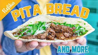 Pita Bread Recipe with Easy Shawarma (Doner) Cheat Recipe