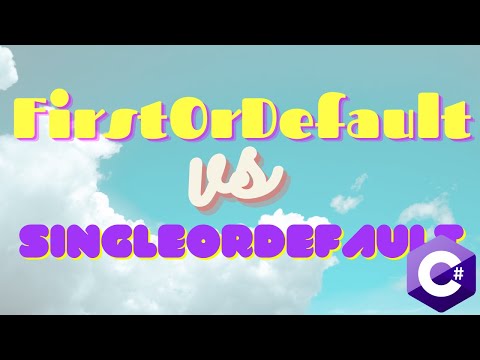 Video: ¿Cuál es la diferencia entre single y SingleOrDefault en Linq?