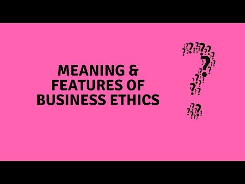 business ethics lecture lesson definition