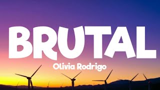 Olivia Rodrigo - brutal ( lyrics)