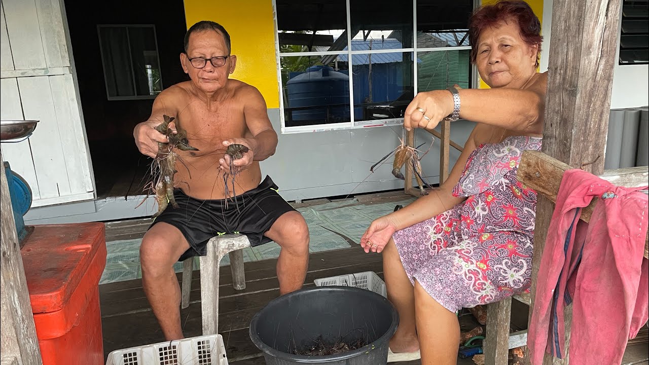 Hasil Bubu Bapa Buat Kasam Udang & Budu Ikan// Umbut Palah Lauk Kampung