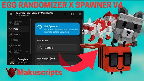 NEW Egg Randomizer + Pet Spawner V4 💥 Grow A Garden Script | MakuScripts