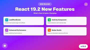 React 19.2 New Features in 6 Minutes ( useEffectEvent , Activity Component & Performance )
