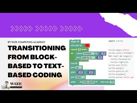 Block-based coding to text-based coding