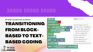 Block-based coding to text-based coding