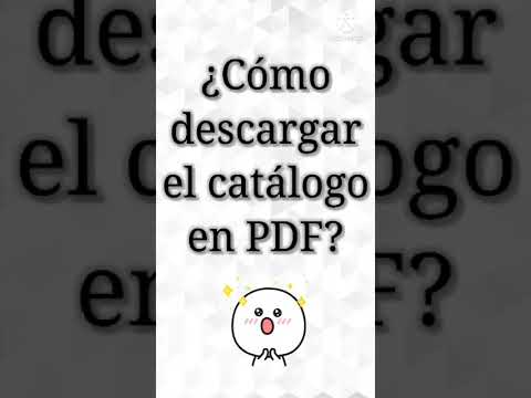 ¿Cómo descargar el catalogo PDF?