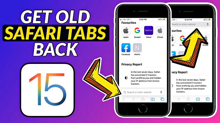 How To Get Old Safari Tabs Back in iOS 15 I How To Change iPhone Safari Browser Tab Style in iOS 15