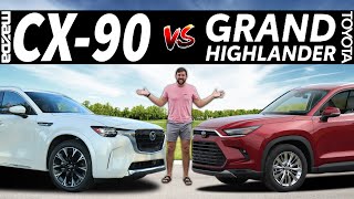 FAMILY FACEOFF - 2024 Mazda CX-90 vs. 2024 Toyota GrandHighlander: Full Comparison