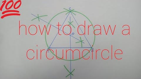 How To Draw A CIRCUMCIRCLE 💯💯