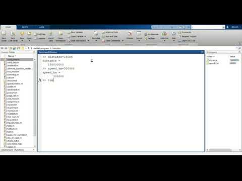MATLAB as calculator