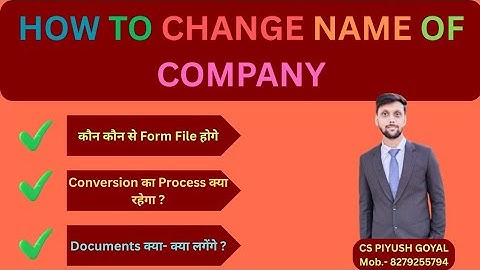 How to Change Name of Company I Alteration of Name clause of MOA || CHANGE Name of Company