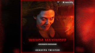 Wanda Maximoff Avengers Endgame 4K60Fps Twixtor Free Scenepack